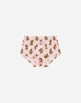 Poplin dress with baby leopard print - | Dolce & Gabbana