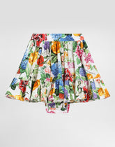 Floral-print poplin skirt - | Dolce & Gabbana