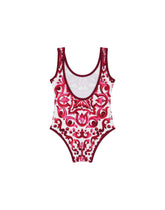 Majolica-print one-piece swimsuit - | Dolce & Gabbana