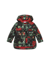 Rose-print cordura parka - | Dolce & Gabbana