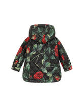 Rose-print cordura parka - | Dolce & Gabbana