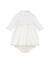 Duchesse and cashmere midi dress - | Dolce & Gabbana