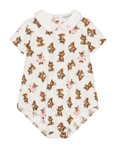 Baby leopard-print jersey romper suit - | Dolce & Gabbana
