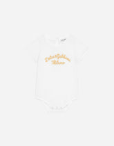 Jersey bodysuit with Dolce&Gabbana logo - | Dolce & Gabbana