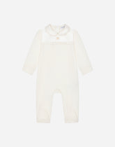 Jersey and duchesse onesie with DG embroidery - | Dolce & Gabbana