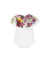Gift set with 2 floral-print babygrows - | Dolce & Gabbana