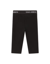 Interlock leggings with branded elastic - | Dolce & Gabbana