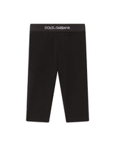 Interlock leggings with branded elastic - | Dolce & Gabbana