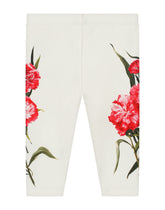 Carnation-print interlock leggings - | Dolce & Gabbana