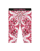 Majolica-print interlock leggings - | Dolce & Gabbana