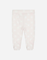 Interlock pants with DG logo print - | Dolce & Gabbana
