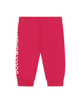 Jersey jogging pants with logo print - | Dolce & Gabbana