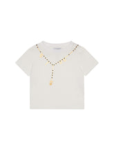 Jersey t-shirt with necklace print - | Dolce & Gabbana