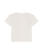 Jersey t-shirt with camellia DG print - | Dolce & Gabbana