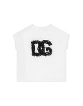Jersey T-shirt with lace patch - | Dolce & Gabbana