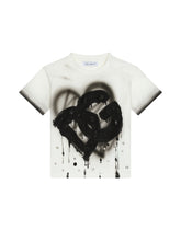 Jersey T-shirt with DG logo and fusible rhinestones - | Dolce & Gabbana