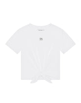 Jersey T-shirt with metal DG logo - | Dolce & Gabbana