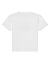 Jersey T-shirt with poppy DG logo print - | Dolce & Gabbana