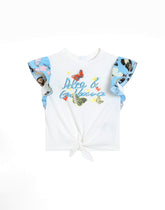 Jersey and poplin T-shirt with Dolce&Gabbana logo - | Dolce & Gabbana