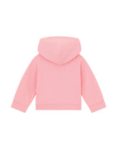 Jersey hoodie with metal DG logo - | Dolce & Gabbana