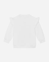 Round-neck sweatshirt with Carretto embroidery - | Dolce & Gabbana