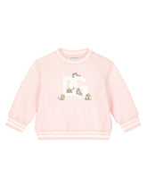 Jersey round-neck sweatshirt with DG logo - | Dolce & Gabbana
