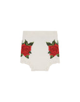 Knit shirt with crochet rose patch - | Dolce & Gabbana