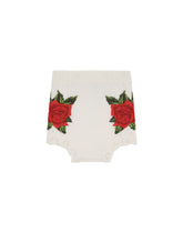 Knit shirt with crochet rose patch - | Dolce & Gabbana