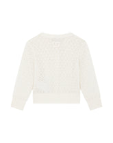 Cotton fan-stitch cotton cardigan - | Dolce & Gabbana