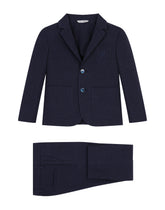 Single-breasted linen and cotton suit - | Dolce & Gabbana