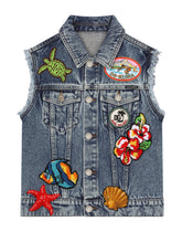 Denim jacket with patch - | Dolce & Gabbana