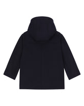 Wool duffel coat with detachable stickers-print gilet - | Dolce & Gabbana