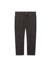 BLACK STRETCH JEANS WITH DG BASKET PATCH - | Dolce & Gabbana