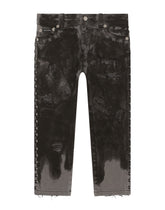 Regular-fit jeans with studs and rips - | Dolce & Gabbana