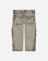 Overdyed washed denim jeans - | Dolce & Gabbana
