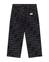 5-pocket denim jeans with the jacquard logo and the logo tag - | Dolce & Gabbana