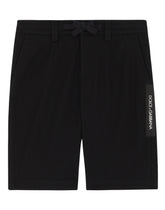Drill shorts with logo tape - | Dolce & Gabbana