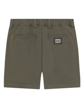 Gabardine shorts with drawstring - | Dolce & Gabbana