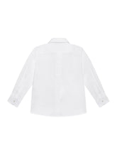 Stretch poplin shirt with covered placket - | Dolce & Gabbana