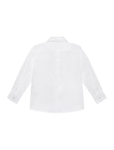 Stretch poplin shirt with covered placket - | Dolce & Gabbana