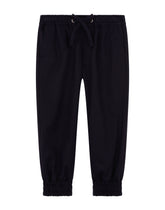 Drill jogging pants with logo plate - | Dolce & Gabbana