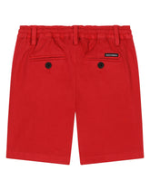 Garment-dyed gabardine shorts - | Dolce & Gabbana