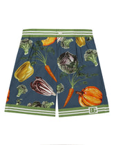 Garden-print poplin shorts - | Dolce & Gabbana