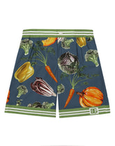 Garden-print poplin shorts - | Dolce & Gabbana