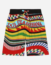 Carretto-print shorts - | Dolce & Gabbana