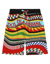 Carretto-print shorts - | Dolce & Gabbana