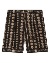 Coin-print silk shorts - | Dolce & Gabbana