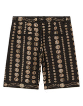 Coin-print silk shorts - | Dolce & Gabbana