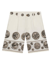 Coin-print drill shorts - | Dolce & Gabbana