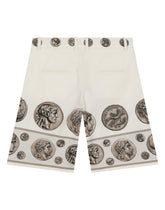 Coin-print drill shorts - | Dolce & Gabbana